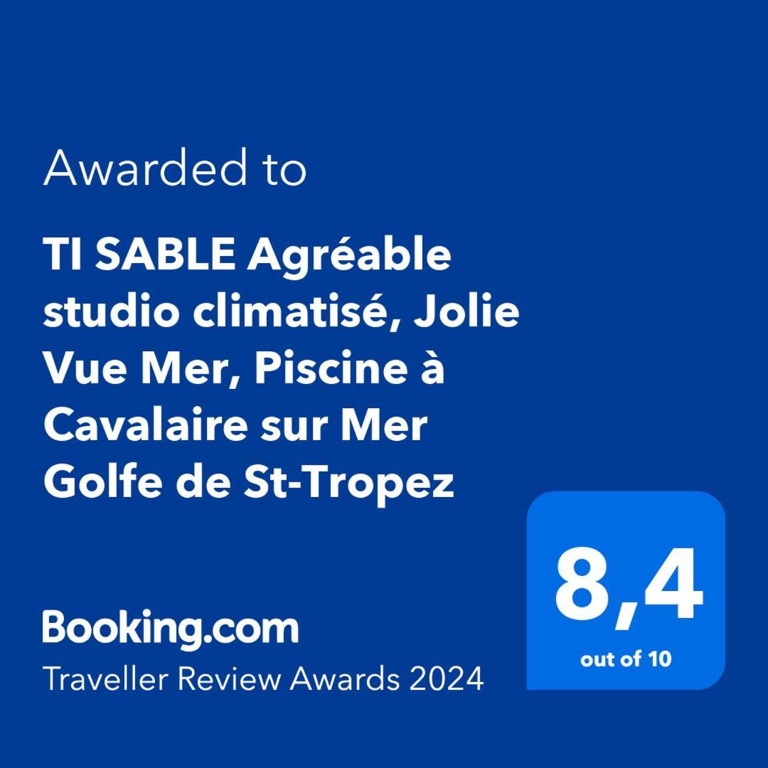 TI SABLE Agréable studio cabine climatisé, Jolie Vue Mer, Piscine à Cavalaire sur Mer Extérieur photo